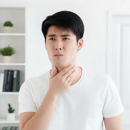 他清了清嗓子，然后开始说话。