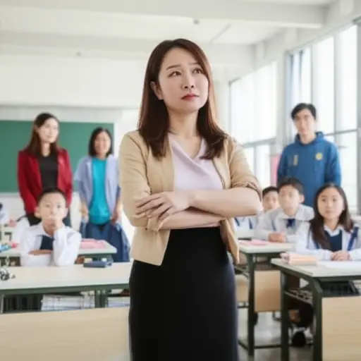 老师对于让家长在教室当助教一事感到不确定。