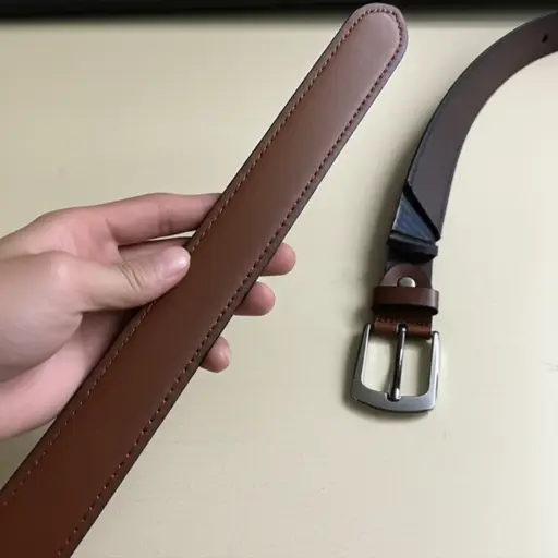 我买了一条新皮带，因为旧的坏了。