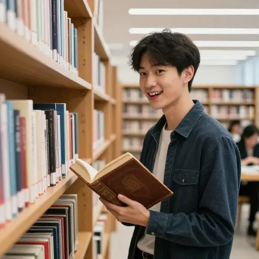 我在市中心的图书馆里找到了那本稀有书籍。