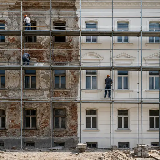 这是一座19世纪的建筑，但他们重建了它。
