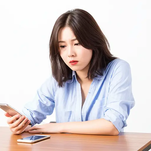 她不停地朝电话瞥去。