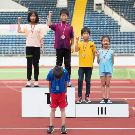 他在比赛中得了最后一名。