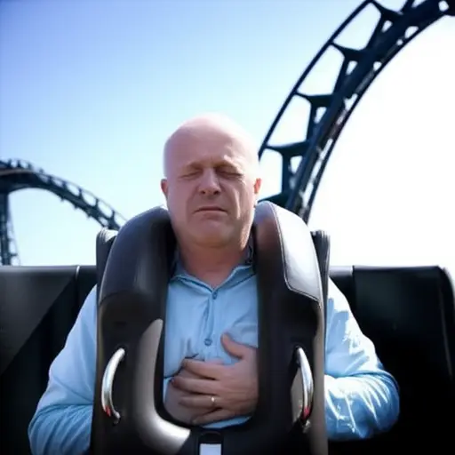 过山车让我感到恶心想吐。