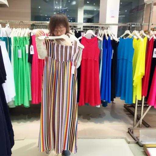 我喜欢色彩鲜艳的衣服，这条裙子在打折，所以我只需支付原价的30%。