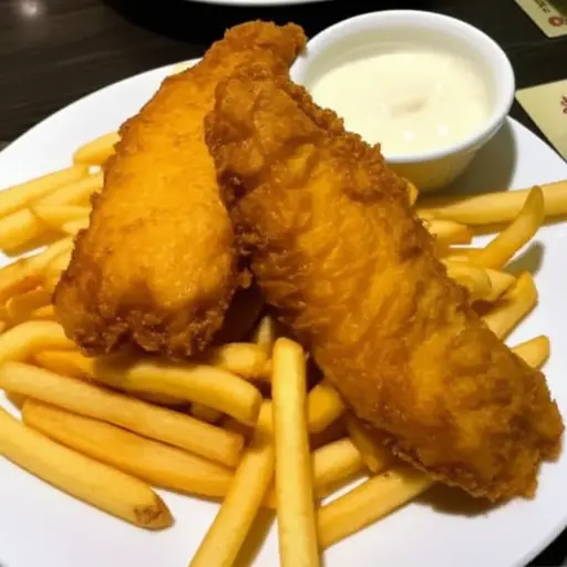 我想要鱼和薯条。