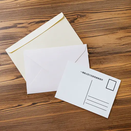 桌子上有一些邮件。