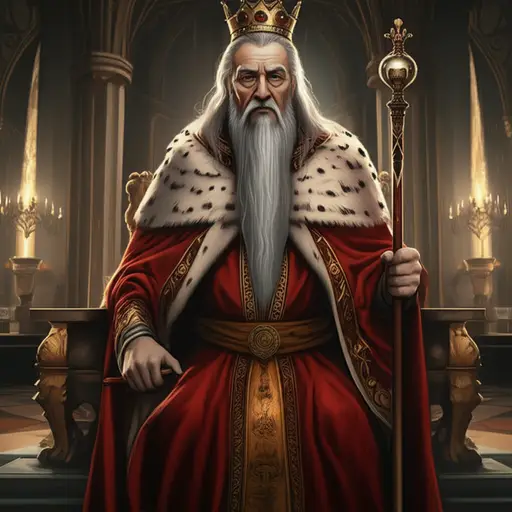 从前有一位智慧的老国王。