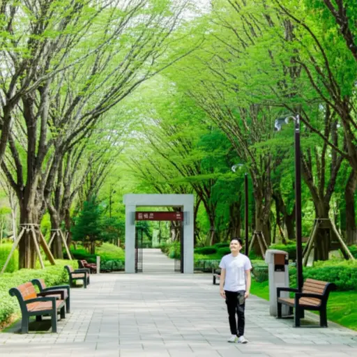 这是我第二次来这个公园。