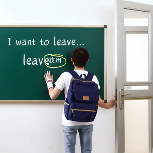 在'I want to leave'中，'leave'是一个不定式。
