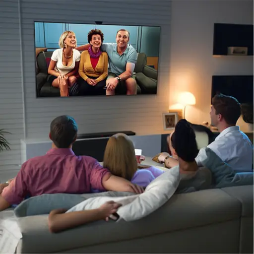 昨晚我们看了一部喜剧电影。