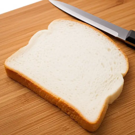 这片面包太薄了。