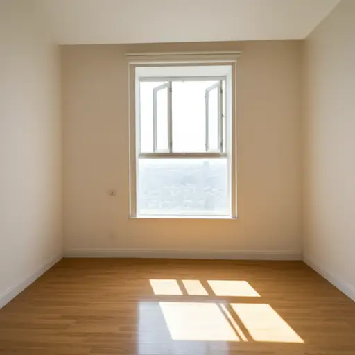 有一扇大窗户朝南，所以明亮又温暖。