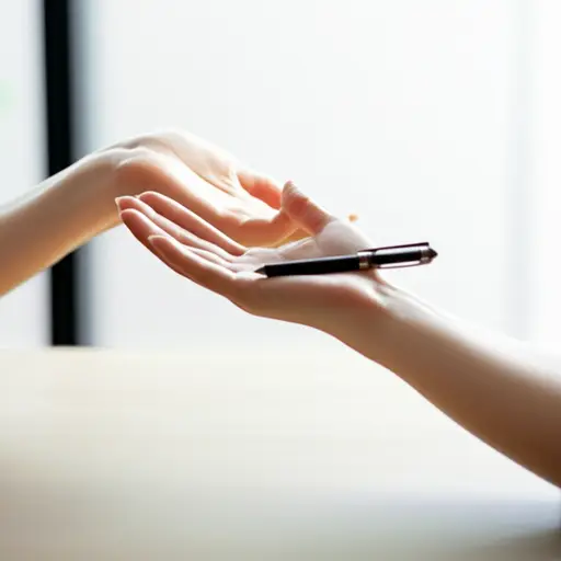 你能递给我一支笔什么的吗？