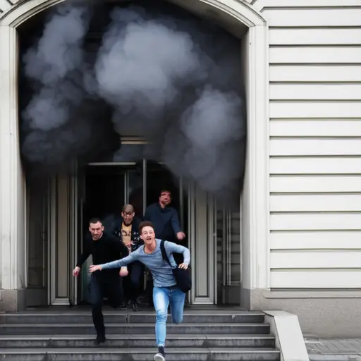 发生火灾时，迅速离开大楼。