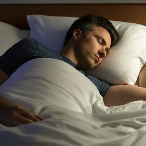 他陷入了深度睡眠。