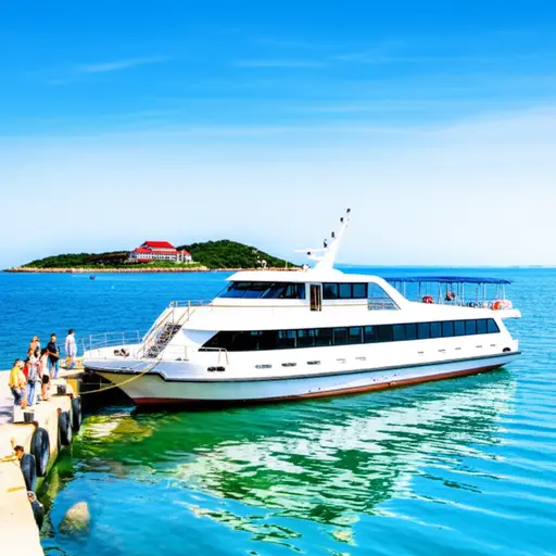 我们计划去"红岛"，从罗维尼乘渡船只需15分钟。