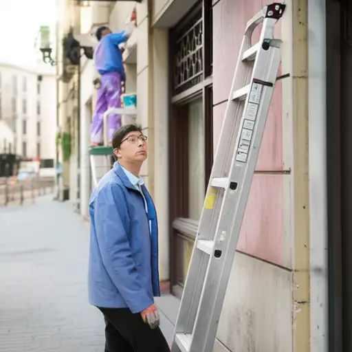 有些人认为从梯子下面走过会带来厄运。