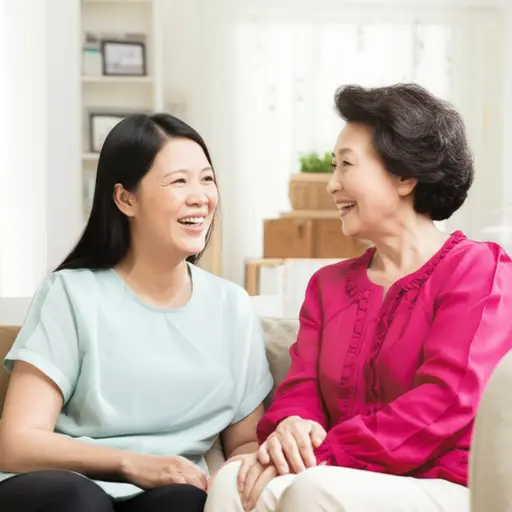 我和我的儿媳相处得很好。