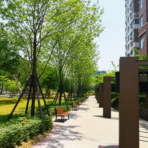 公园就在我家旁边。