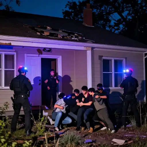 对可疑藏身处的突袭很成功，导致数人被逮捕。