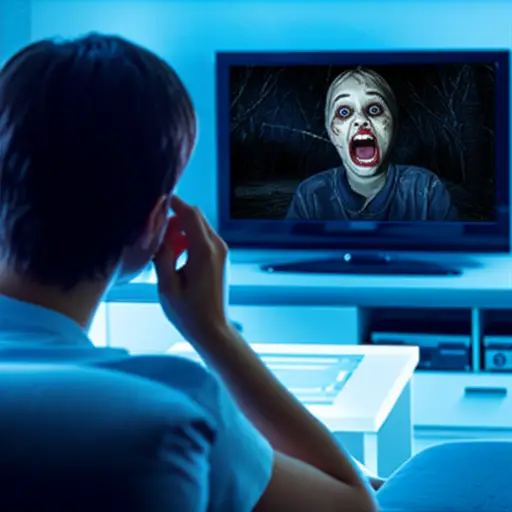 我有时喜欢看恐怖电影。