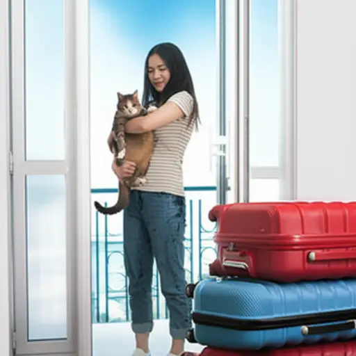 她主动提出在我外出时照顾我的猫。