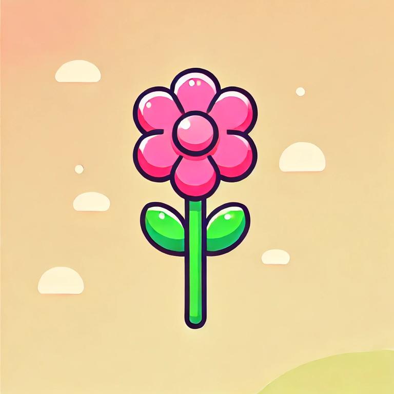 这朵花是粉色的。