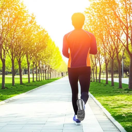 我明天早上去跑步。