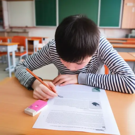 我完成考试后，检查了我的答案以找出错误。