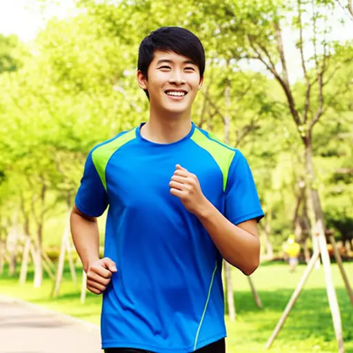 我喜欢在早上跑步。