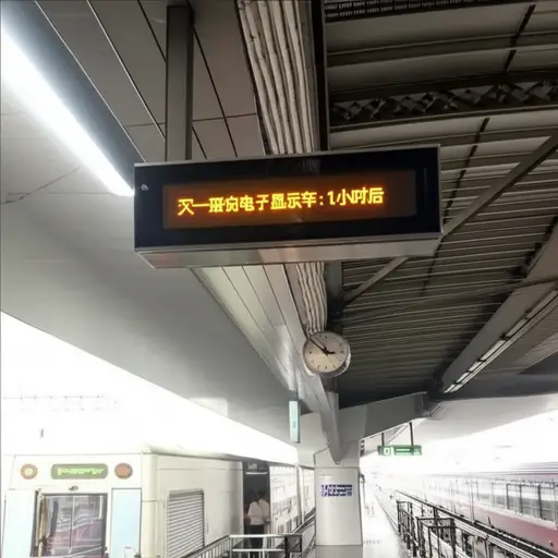 火车每小时一班。