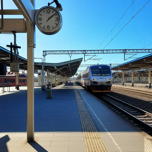 火车预计在中午到达。