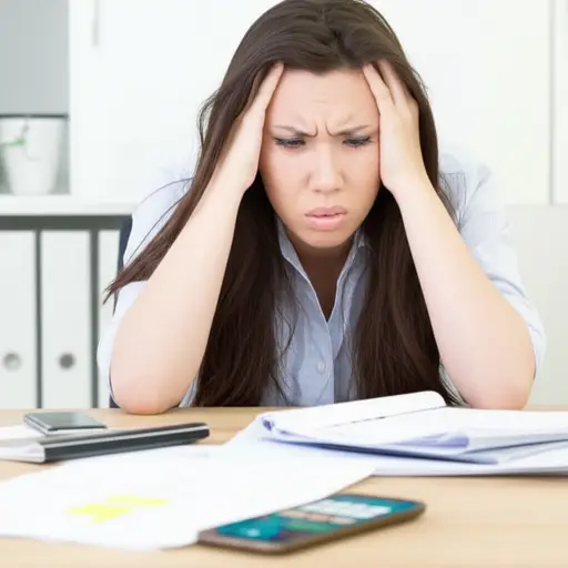 她错过了会议，感到内疚。