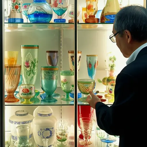 那么你是什么时候开始收集古董玻璃器皿的？