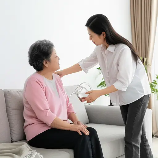 她不得不呆在家里照顾她年迈的母亲。