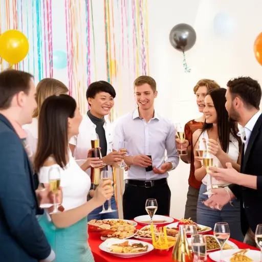 我们很高兴你能来参加聚会。