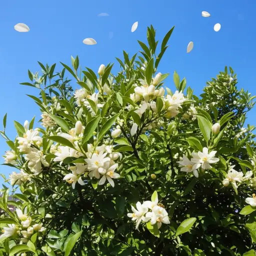 我喜欢橙花的气味。