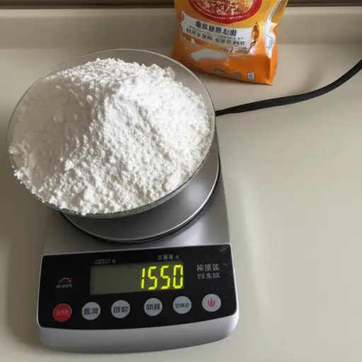 称出150克面粉。