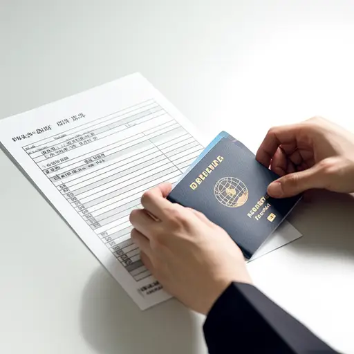 请将您护照的复印件附在表格上。