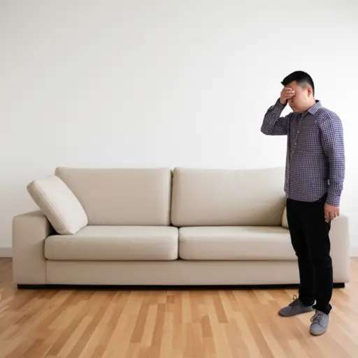 我留不下这个沙发，因为它太大了。