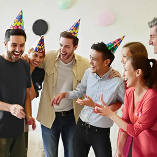 有一个为朋友和亲戚举办的派对。