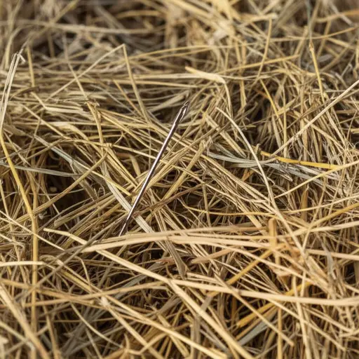 这就像在草堆里找针一样。