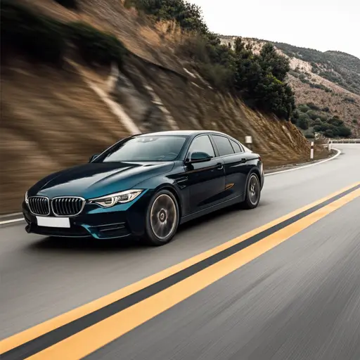 汽车下山时加速了。