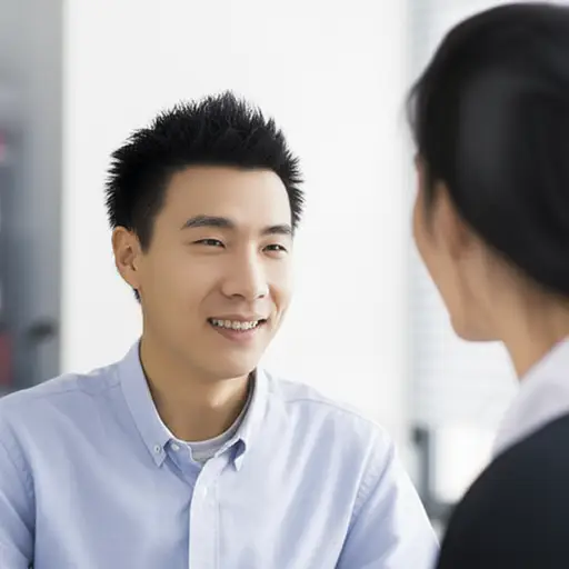 我试图控制自己，开始礼貌而友好地说话。