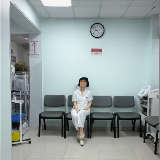 她今天下午在诊所有个检查。