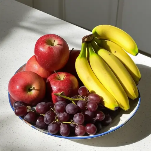 新鲜水果是一种健康的零食。