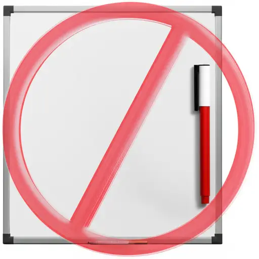 白板上不允许使用永久性记号笔。