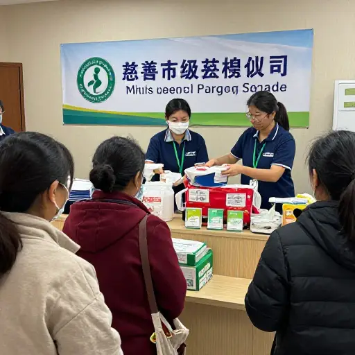 该慈善机构定期向有需要的家庭分发食物和物资。