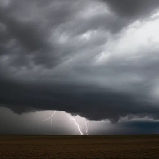 看那些乌云，看起来要下雨了。